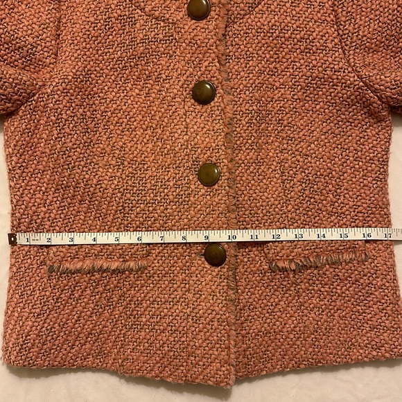 J. Crew Pink/Brown Tweed Blazer - Picture 9 of 10